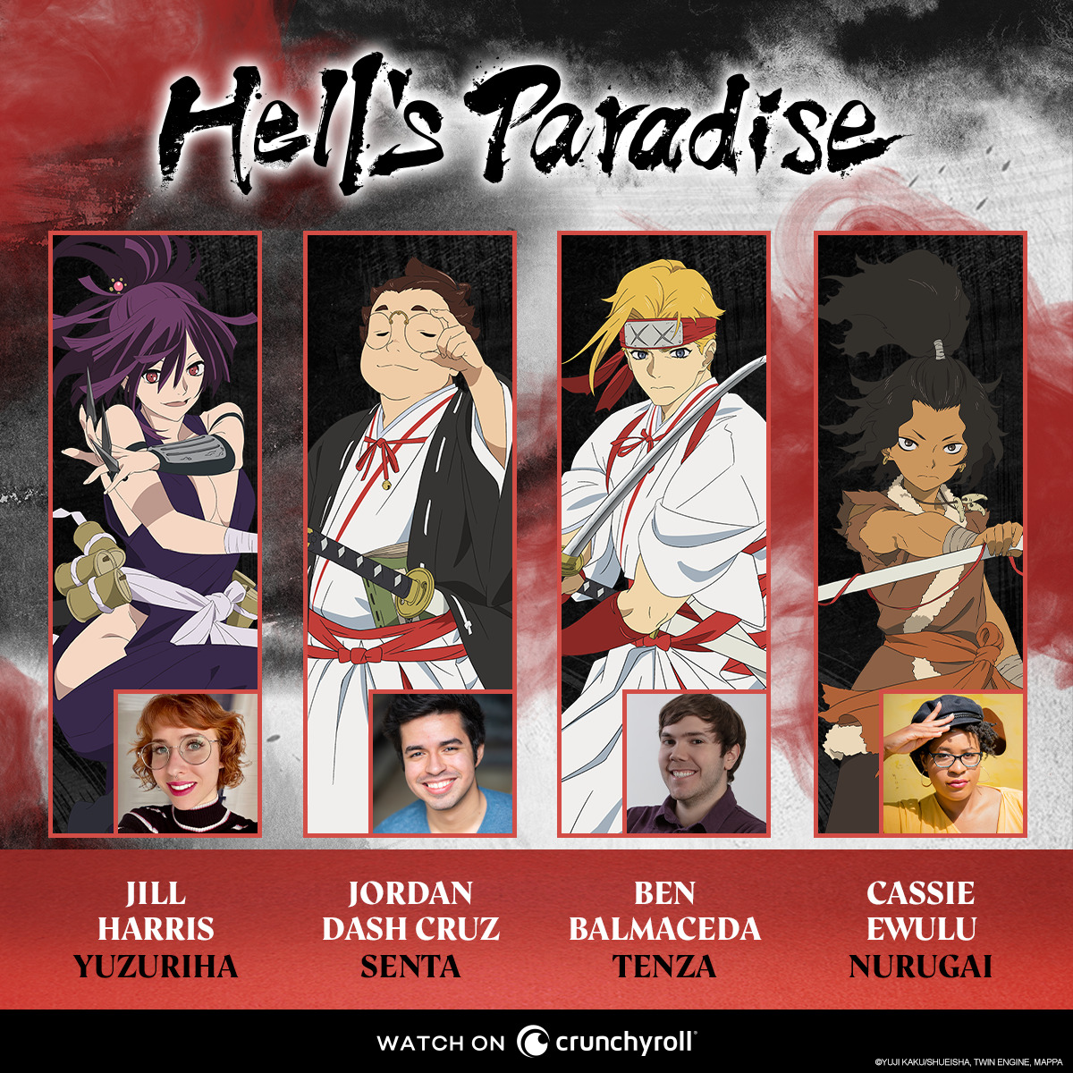 Hell's Paradise Anime Adds Main Villains to Voice Cast