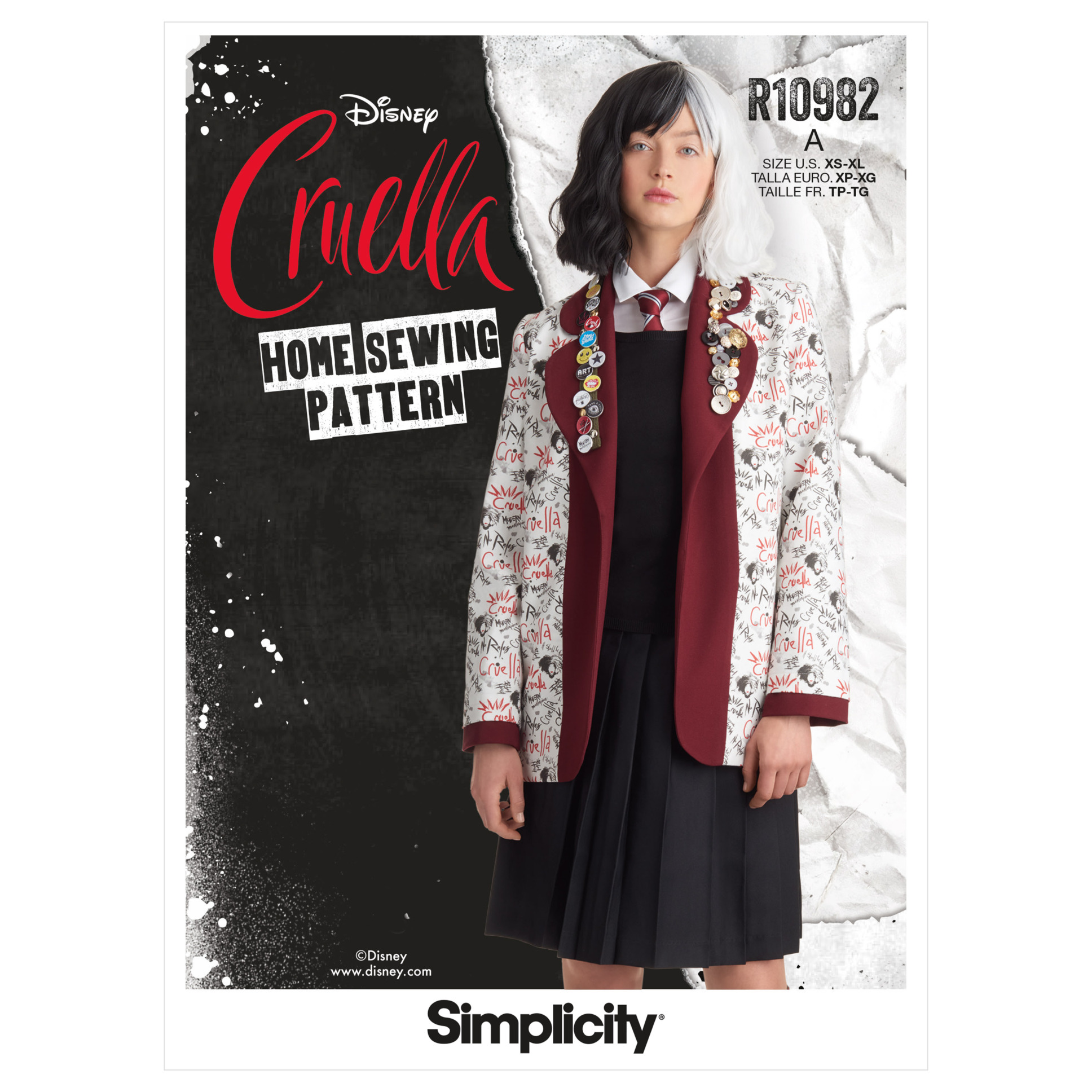 2021 Movie Cruella Estella Emma Stone Black Trench Coat