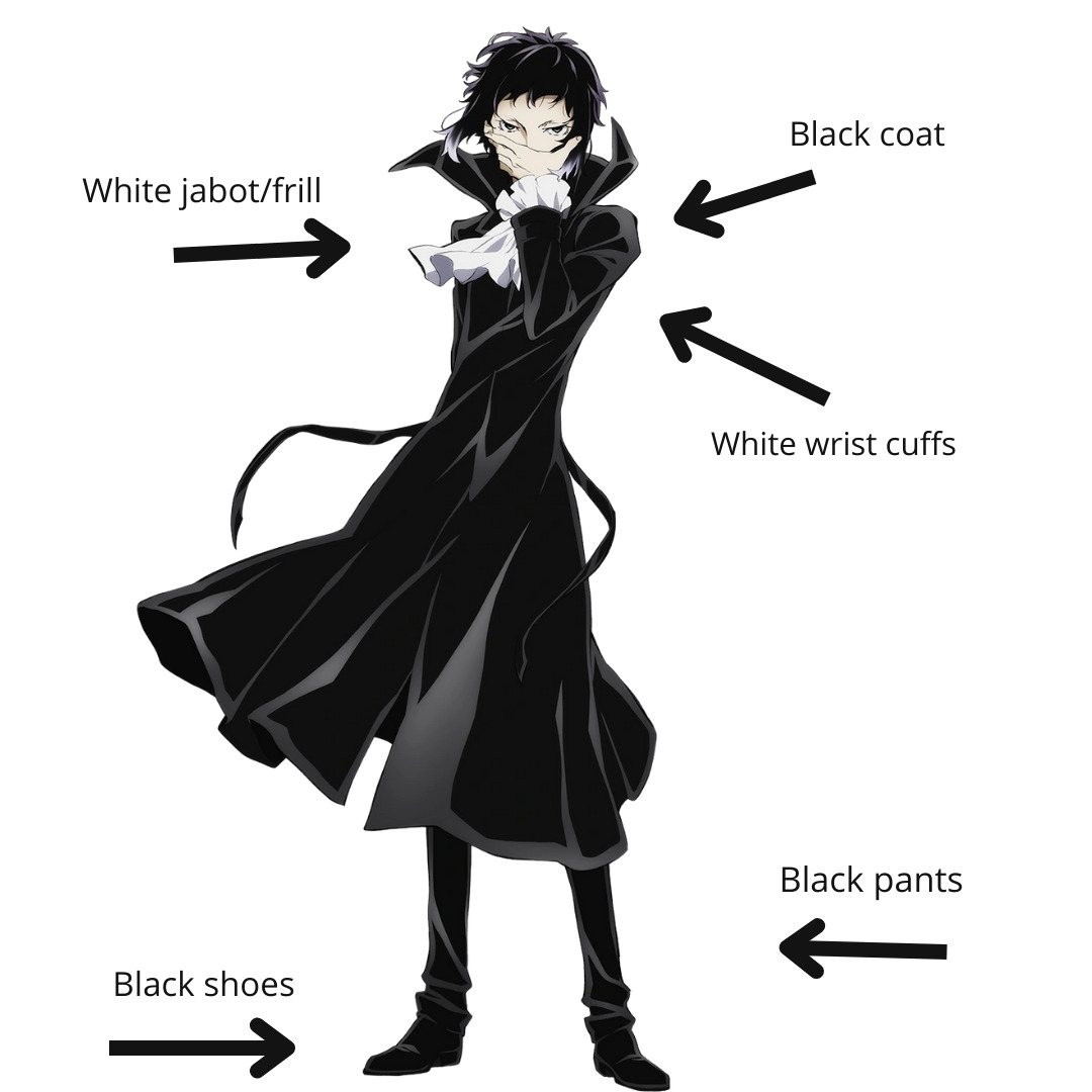 Ryunosuke Akutagawa Cosplay Guide Bungo Stray Dogs