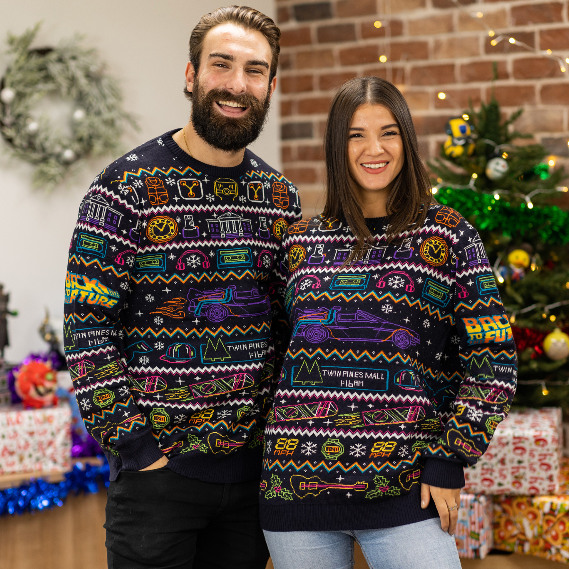 Geek knitted christmas outlet sweater