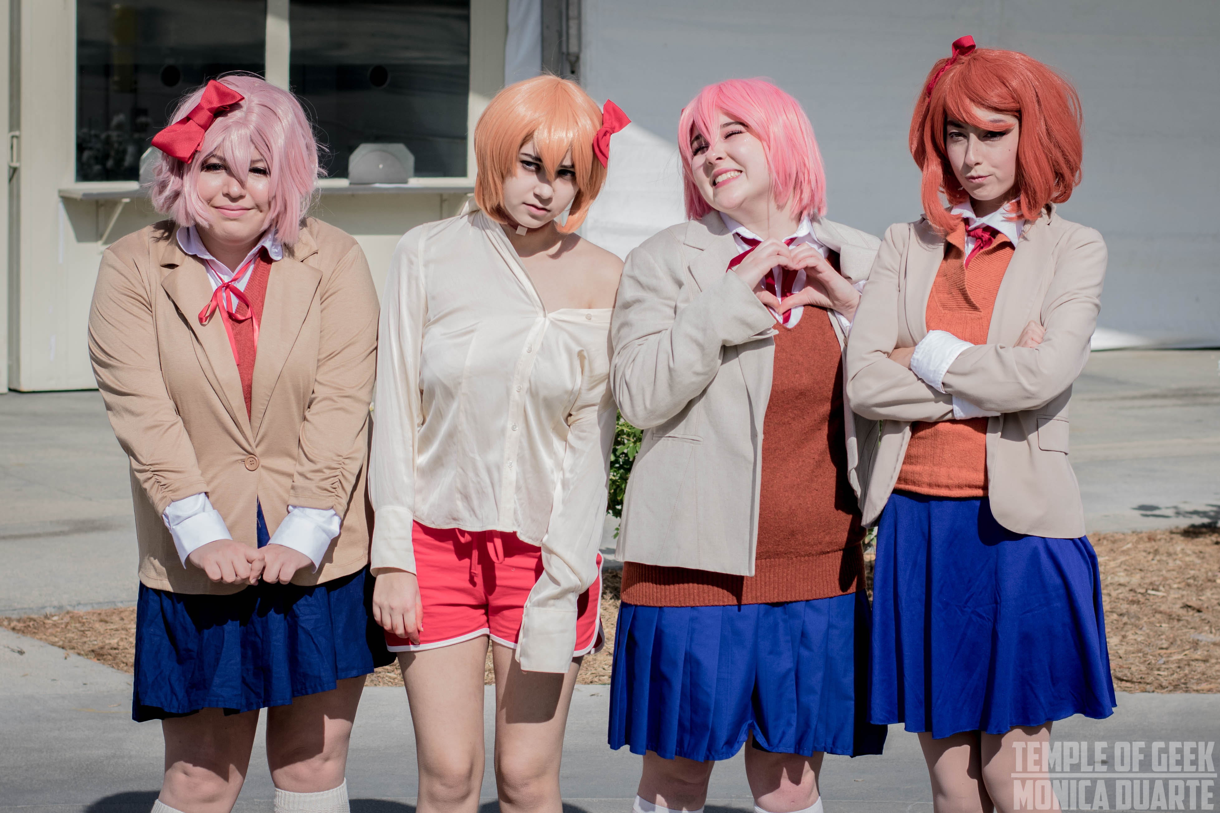 Косплей доки доки. Doki Doki Cosplay. Нацуки в реальной жизни. Косплей клуб. Косплей САЕРИ ДДЛК.