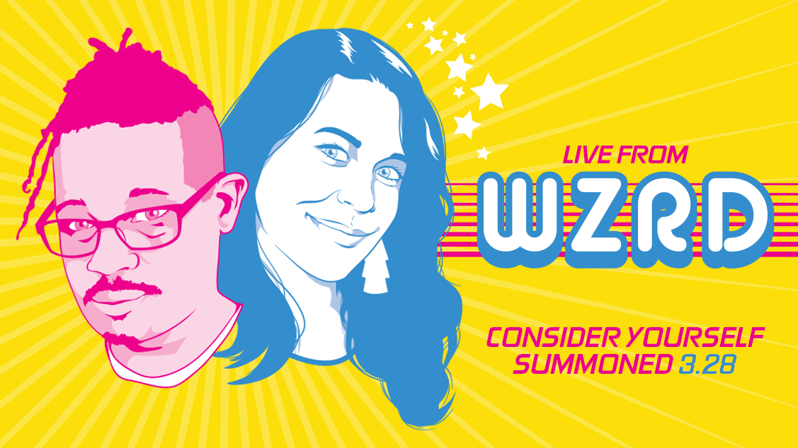 Open Mike Eagle and Dani Fernandez are the hosts of “Live from WZRD”, a magical talk show!