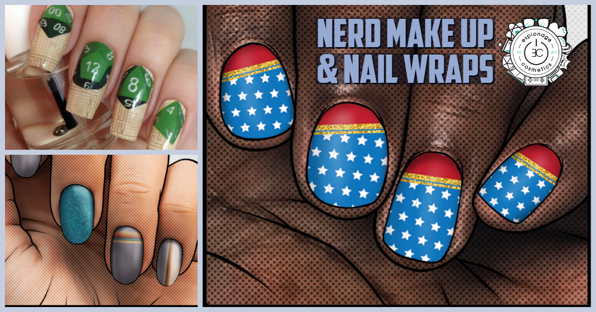 Nerd Make Up and Geeky Nail Wraps from Espionage Cosmetics