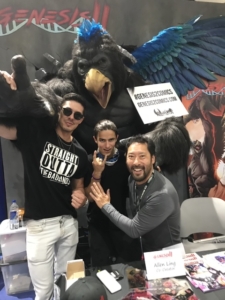 Allen Ling and company at the Genesis II booth