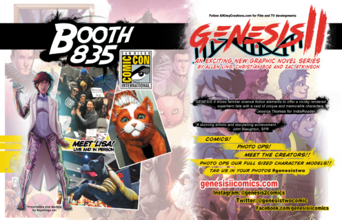 Allen Ling Genesis II flyer for SDCC 2018