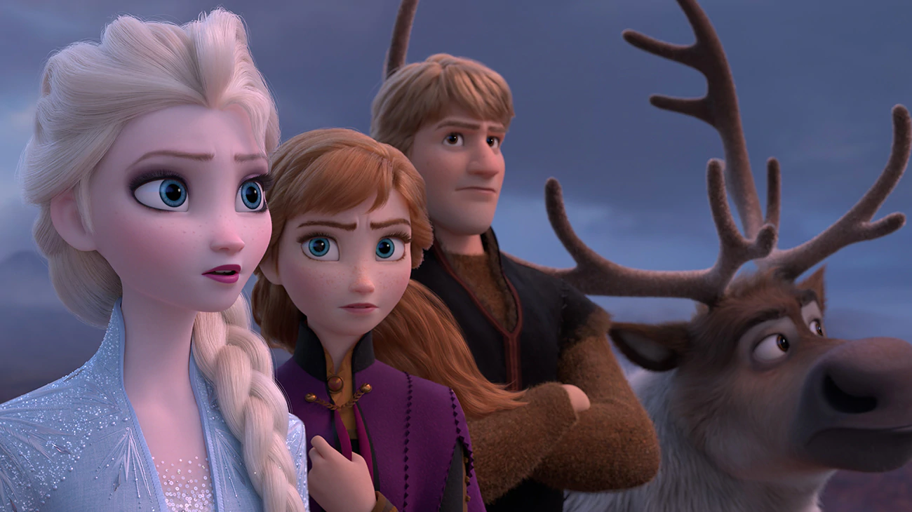 Elsa, Anna, Kristoff, Sven in "Frozen 2"