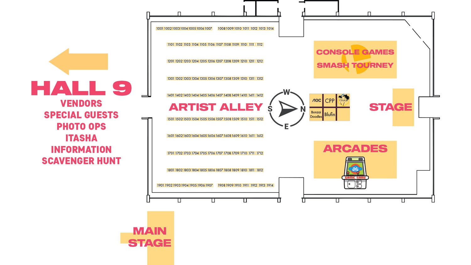 Anime Impulse Convention map