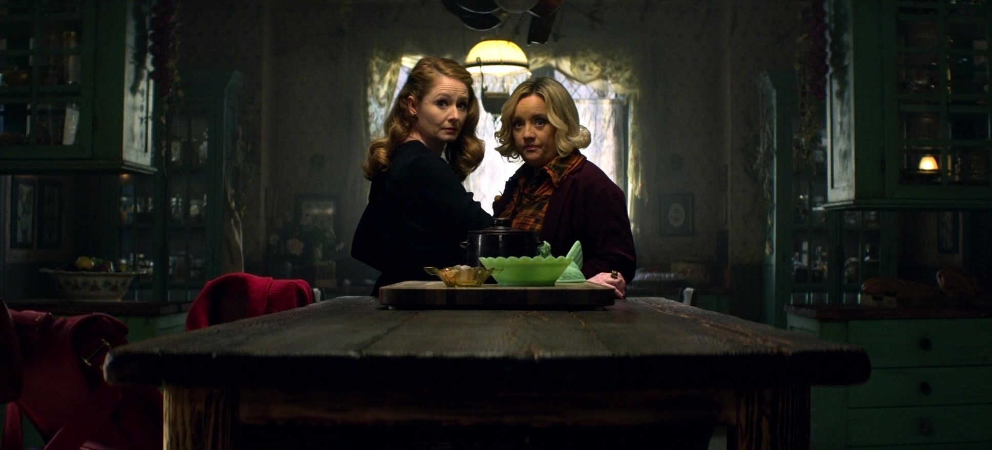 Hilde and Zelda Spellman in their home