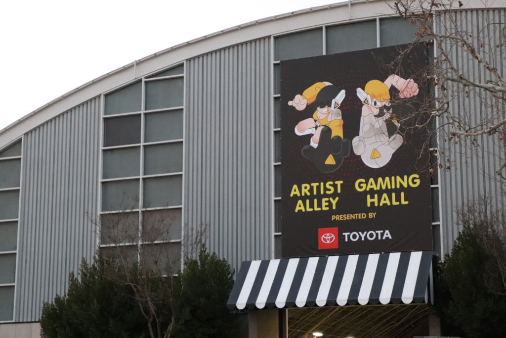 photo of the outside of the gaming and artist alley halls