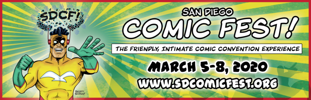 Flyer for San Diego Comic Fest 