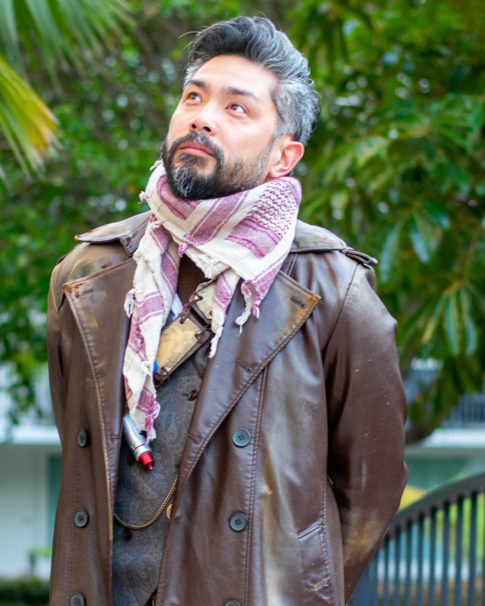 Eugene - Executive Producer of the Who New Podcast dressed in a War Doctor Cosplay