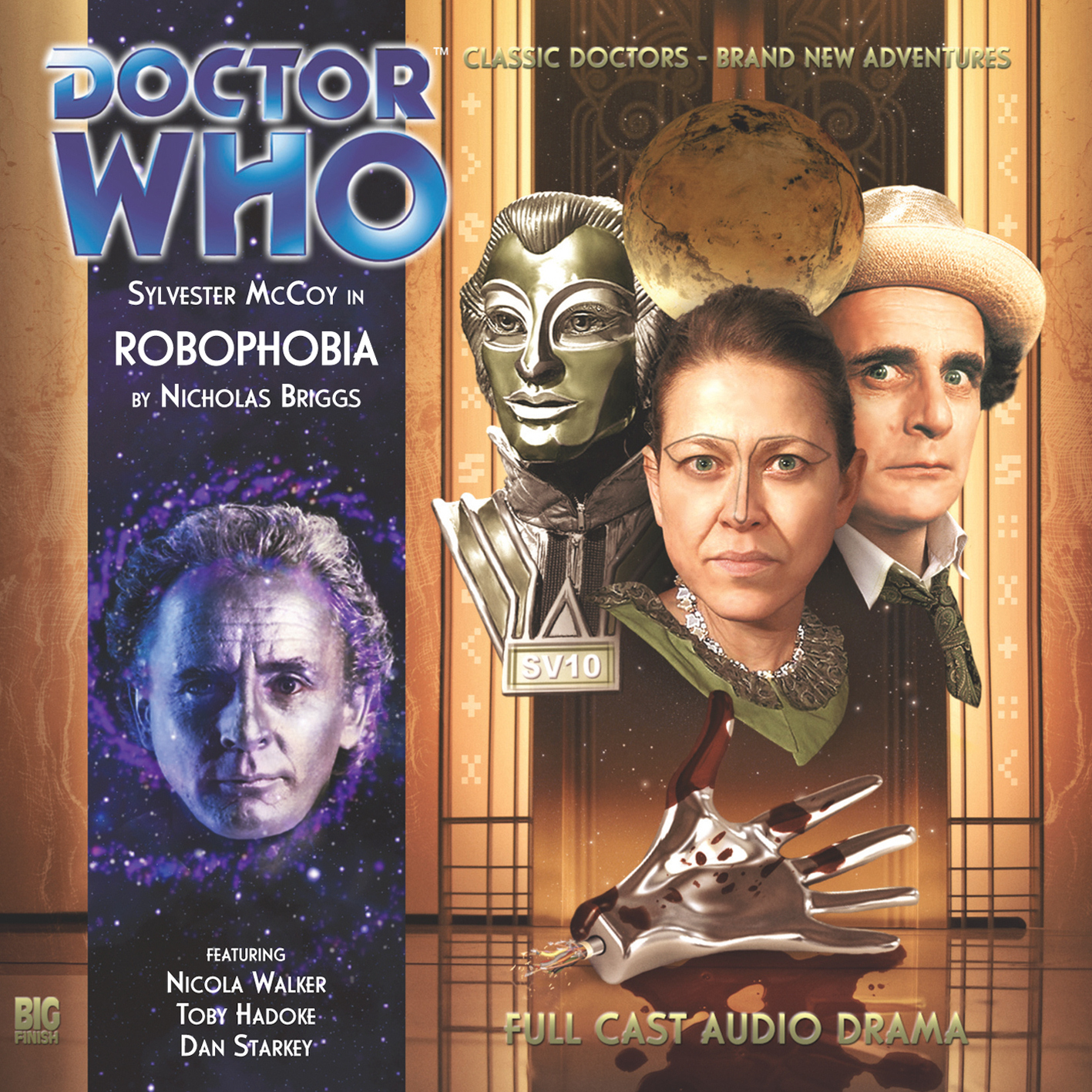 Big Finish lockdownload cover art for Robophobia audio book