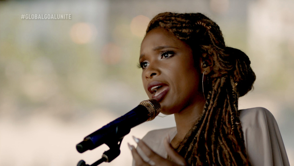 n this screengrab Jennifer Hudson performs during the Global Goal: Unite For Our Future - Summit & Concert on June 27, 2020 in UNSPECIFIED, United States. (Photo by Getty Images/Getty Images for Global Citizen)