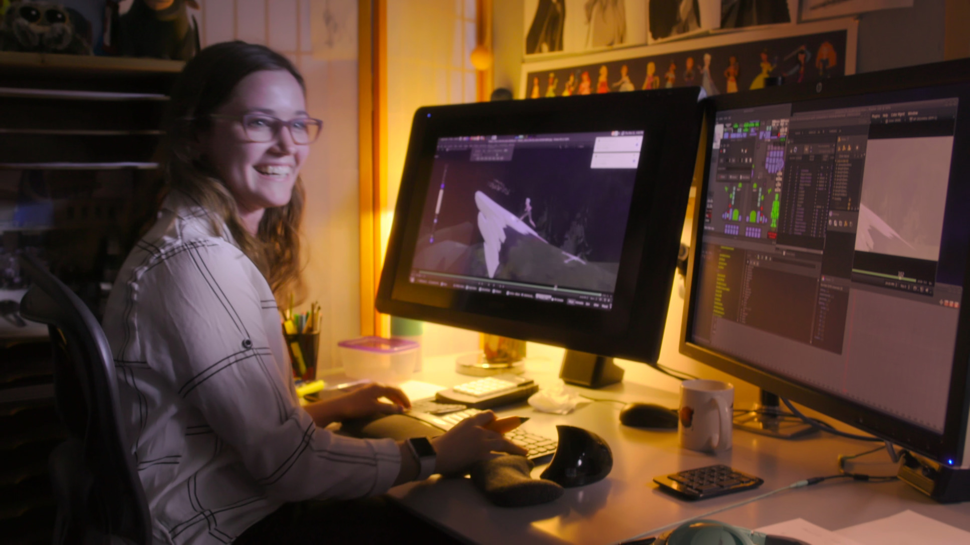 Malerie Walters animating Into the Unknown Elsa