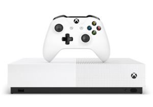 photo of new X box One S console and controller