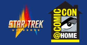 Logos for Star Trek Universe and Comic Con at home