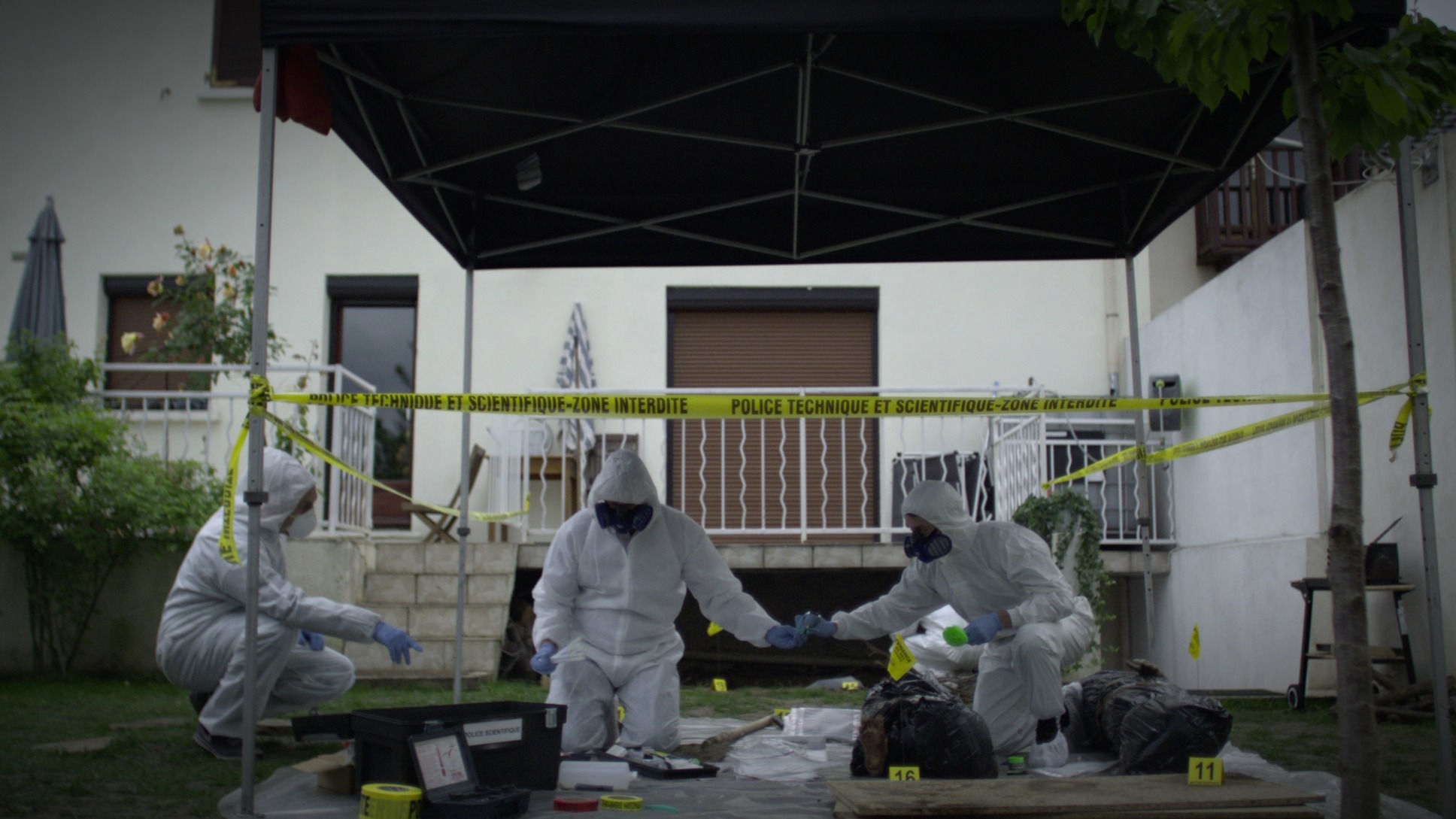 crime scene photo from episode, house of terror