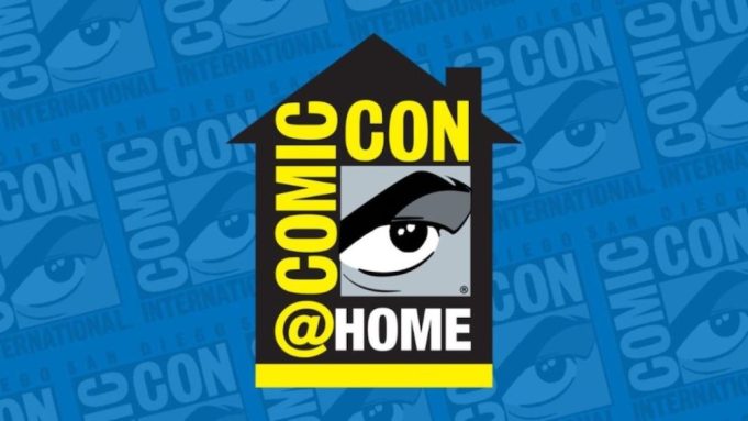 Logo for Comic Con at home 