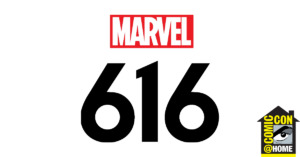 marvel's 616 logo and header