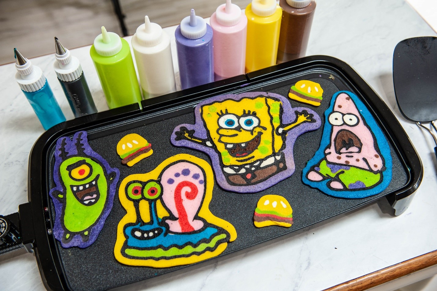 spongebob themed pancakes