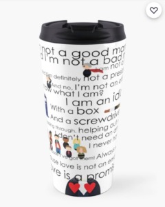 Love is a Promise 12th Doctor quotes travel mug