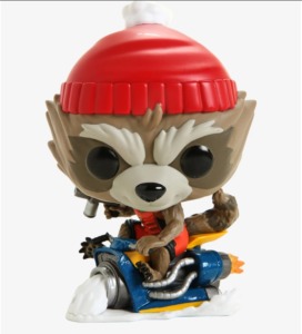 FUNKO MARVEL POP! ROCKET (HOLIDAY) VINYL BOBBLE-HEAD