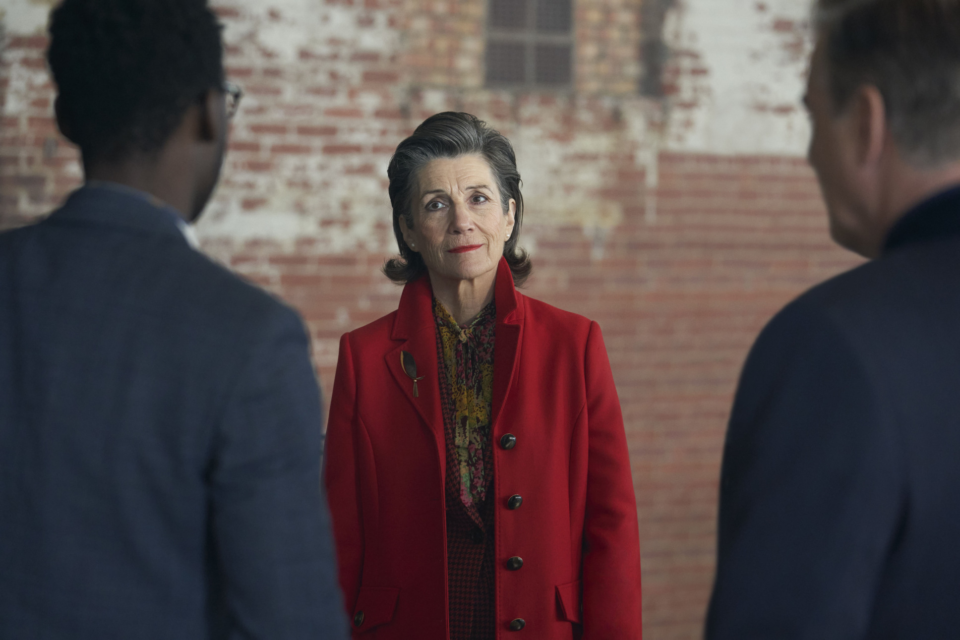 Harriet Walter, Nathan Stewart-Jarrett, Chris Noth as Jack Robertson - Doctor Who Special 2020: Revolution Of The Daleks - Photo Credit: Ben Blackall/BBC Studios/BBCA