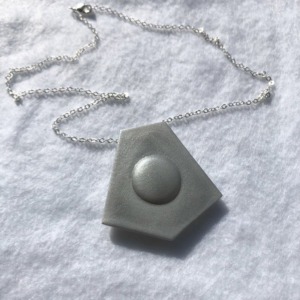 Leia Pendant Necklace that is silver