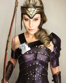 Candy as Antiope from Wonder Woman for cosplay connection interview