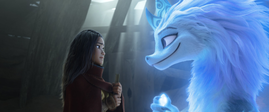 Raya seeks the help of the legendary dragon, Sisu. Seeing what’s become of Kumandra, Sisu commits to helping Raya fulfill her mission in reuniting the lands. 