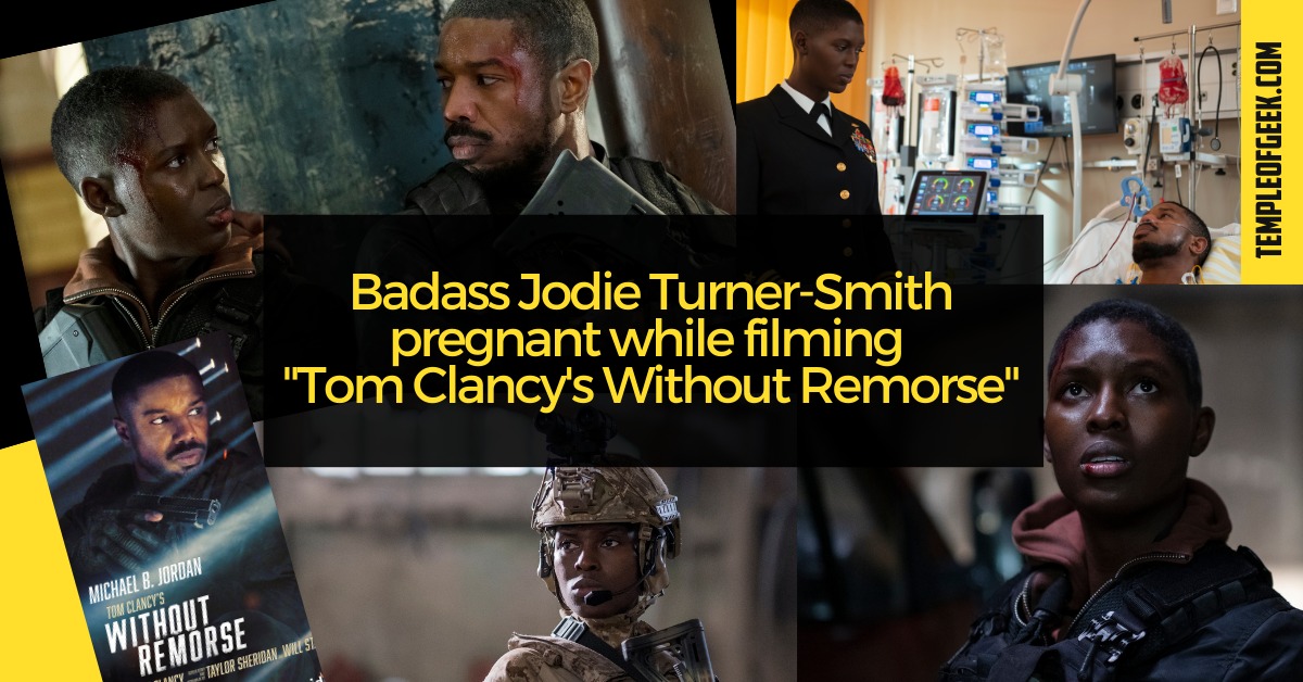 Badass Jodie Turner-Smith pregnant while filming “Without Remorse”