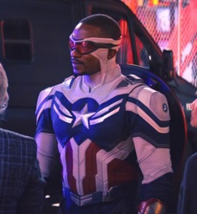 Sam Wilson/Captain America (Anthony Mackie) in The Falcon and the Winter Soldier finale