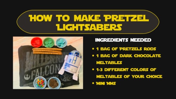 This graphic lists the tools needed to make Pretzel Lightsabers. It is identical to the list spelled out in the article. 