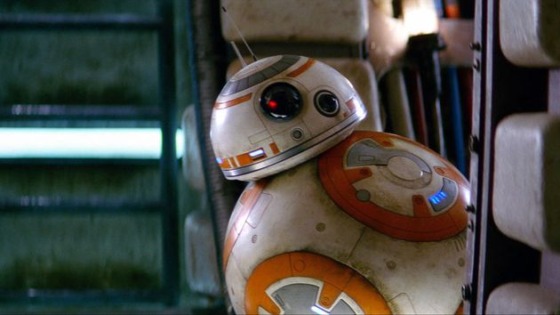 BB-8 droid on the Millennium Falcon