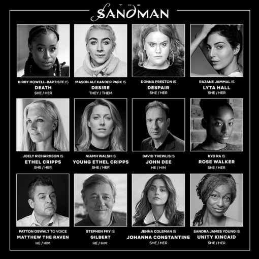 Netflix and Neil Gaiman's The Sandman cast announcement