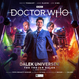 the cover for "The Trojan Dalek"