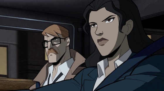 Left to Right: James Gordon and Renee Montoya in batman the long halloween