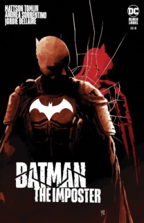 Batman: The Imposter #1 (of 3) comic book cover with batman in a red and black suit