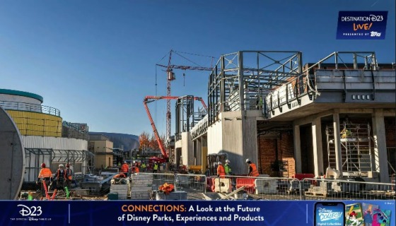 construction work on DLP's Avengers Campus