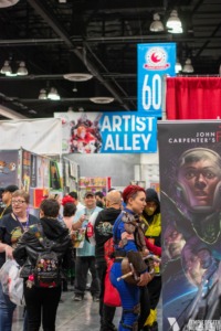 Comic Con Revolution 2021, artist alley from 2019