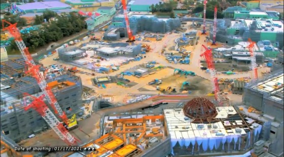 construction at Tokyo Disneyland