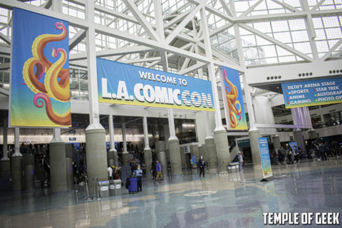 LA Comic Con 2022 - entrance banner from 2021