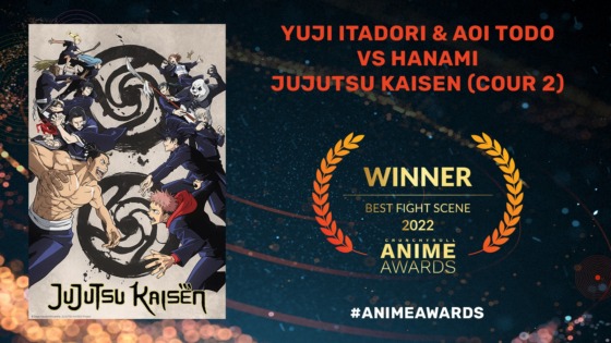 best fight scene award for jujutsu kaisen