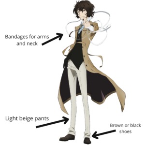 Dazai cosplay full body image