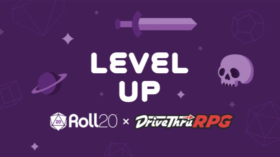 Roll20 x DriveThruRP banner