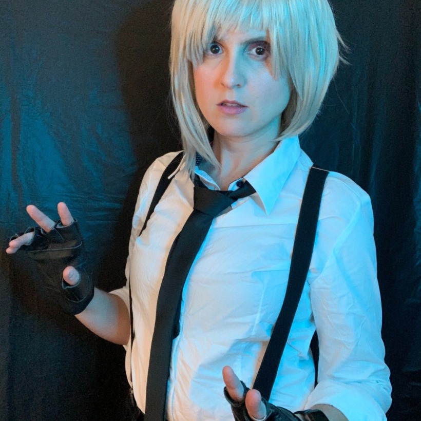 Maddie dressed in Atsushi cosplay