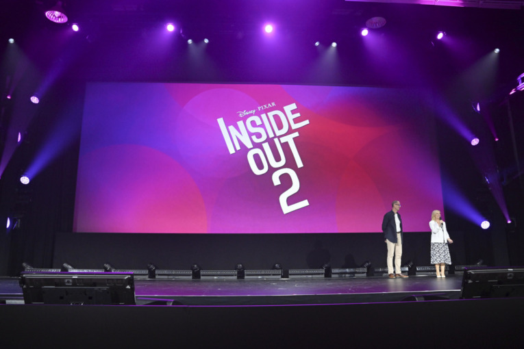 Amy Poehler and Pete Docter reveal Inside Out at the Pixar D23 Expo panel