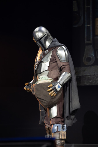 The Mandalorian and The Child as they will appear at Galaxy's Edge