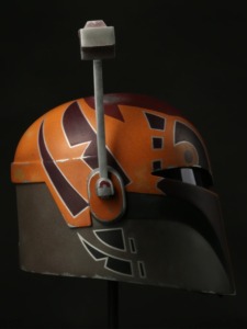 Sabine Wren's helmet from Season 2 of Star Wars Rebels