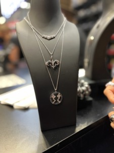 Princess Leia necklace, Padme Amidala necklace, and Ahsoka Tano necklace from RockLove nycc